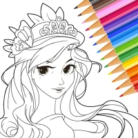 Princess Game: Mewarnai Gambar